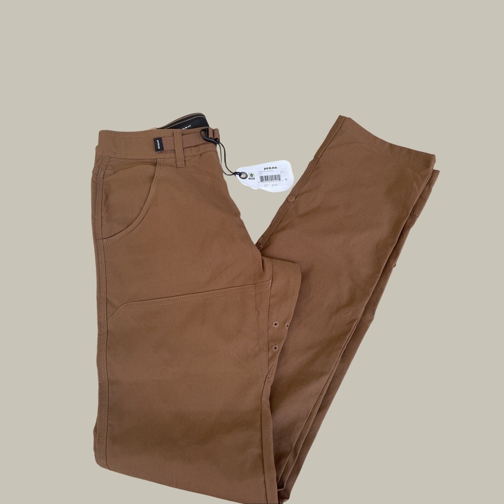 Prana Mens Stretch Zion Pant II Sepia 28x34 Slim Fit Tapered Leg - Picture 5 of 7